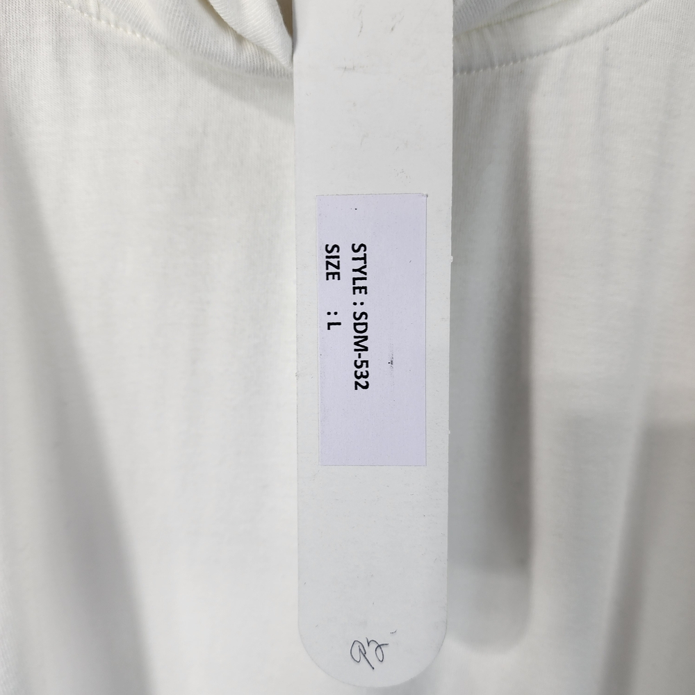 White Sleeveless Hooded Tunic Top - Brand Unknown - Picture 3 of 6